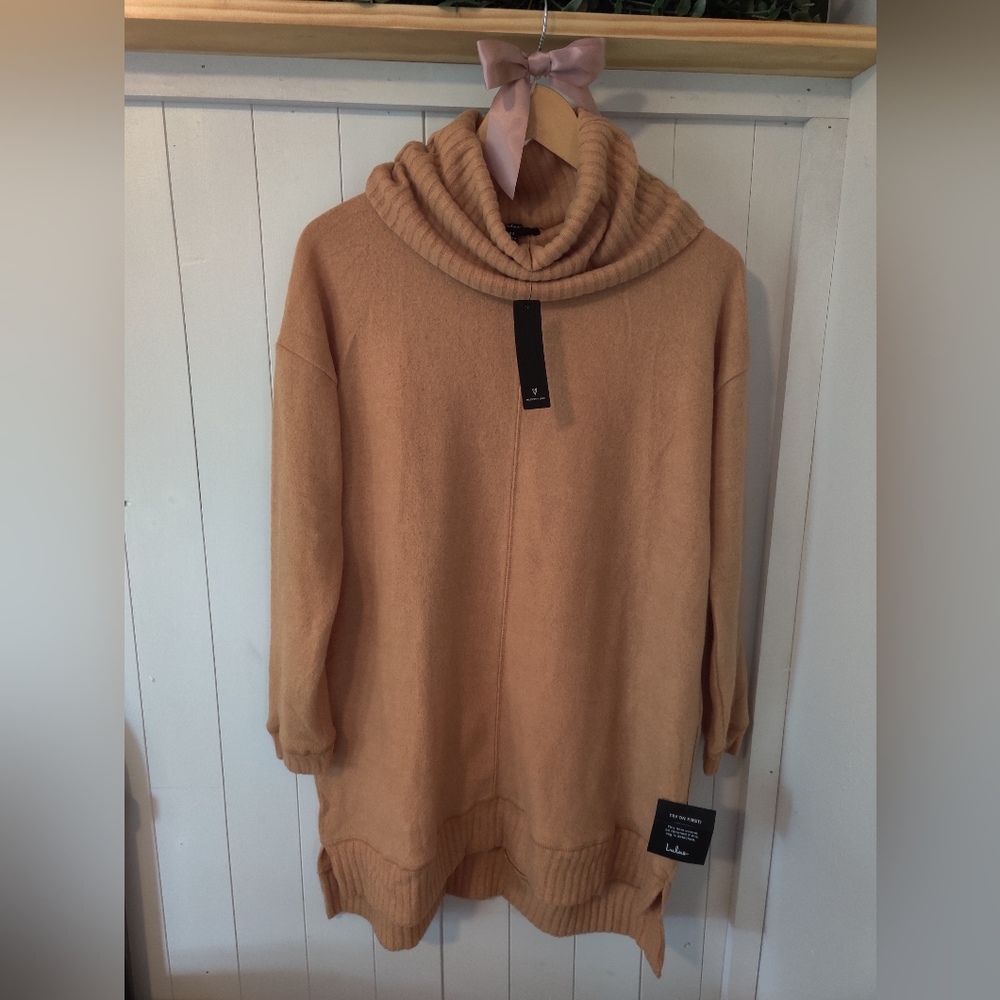 Lulu's autumn daze cowl neck long sleeve sweater dress